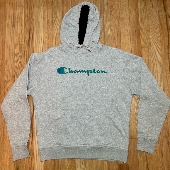 Champion Gray Men's Hoodie Medium - Picture 1 of 4